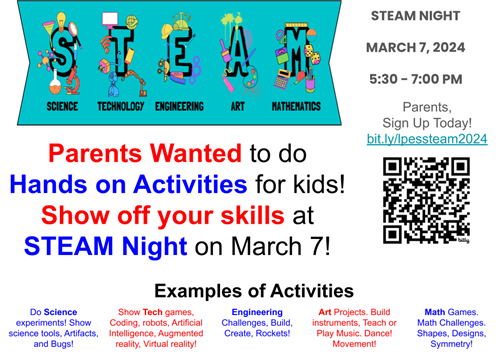 STEAM Night Sign-up